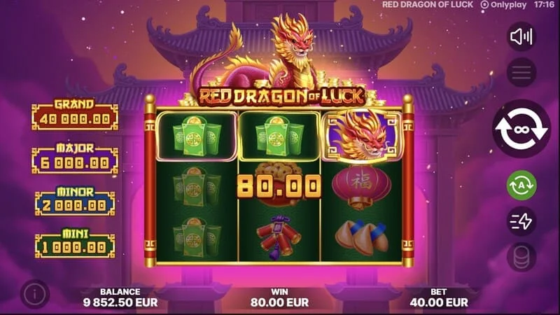 Red Dragon of Luck - สัญลักษณ์ที่มีมูลค่าปรากฏขึ้นในเกมหลัก