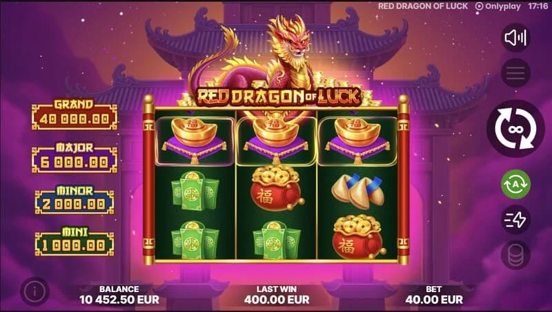 Red Dragon of Luck - เริ่มฟีเจอร์ Bonus Coin Game